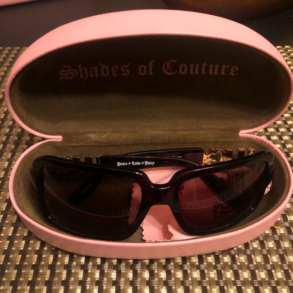 Juicy Couture Vintage Brown Marble Sunglasses